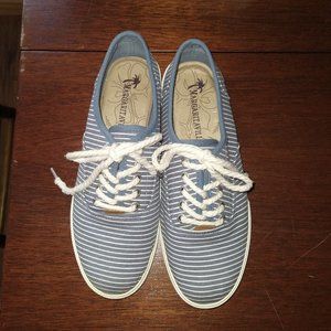 Margaritaville Blue/White Stripe Sneakers Women's Size 10